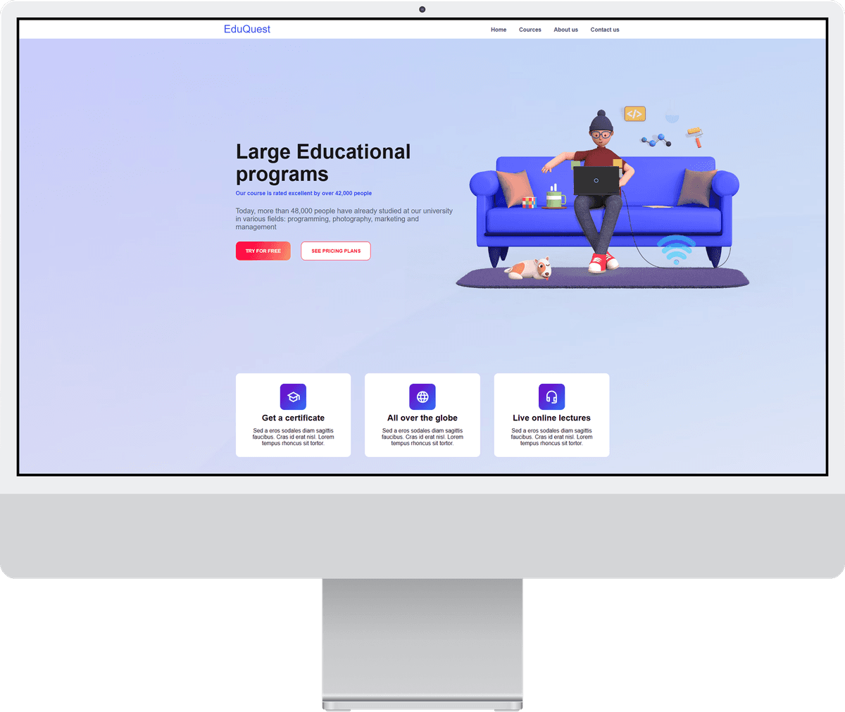 Imac Preview of EduQuest